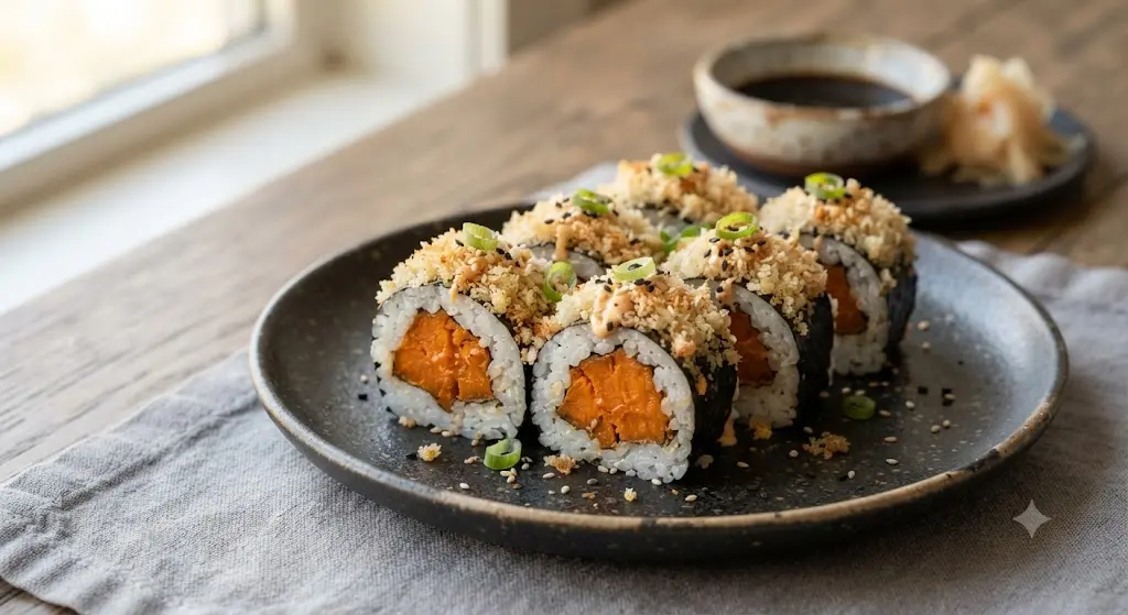 Crunchy Sweet Potato Sushi Roll Recipe