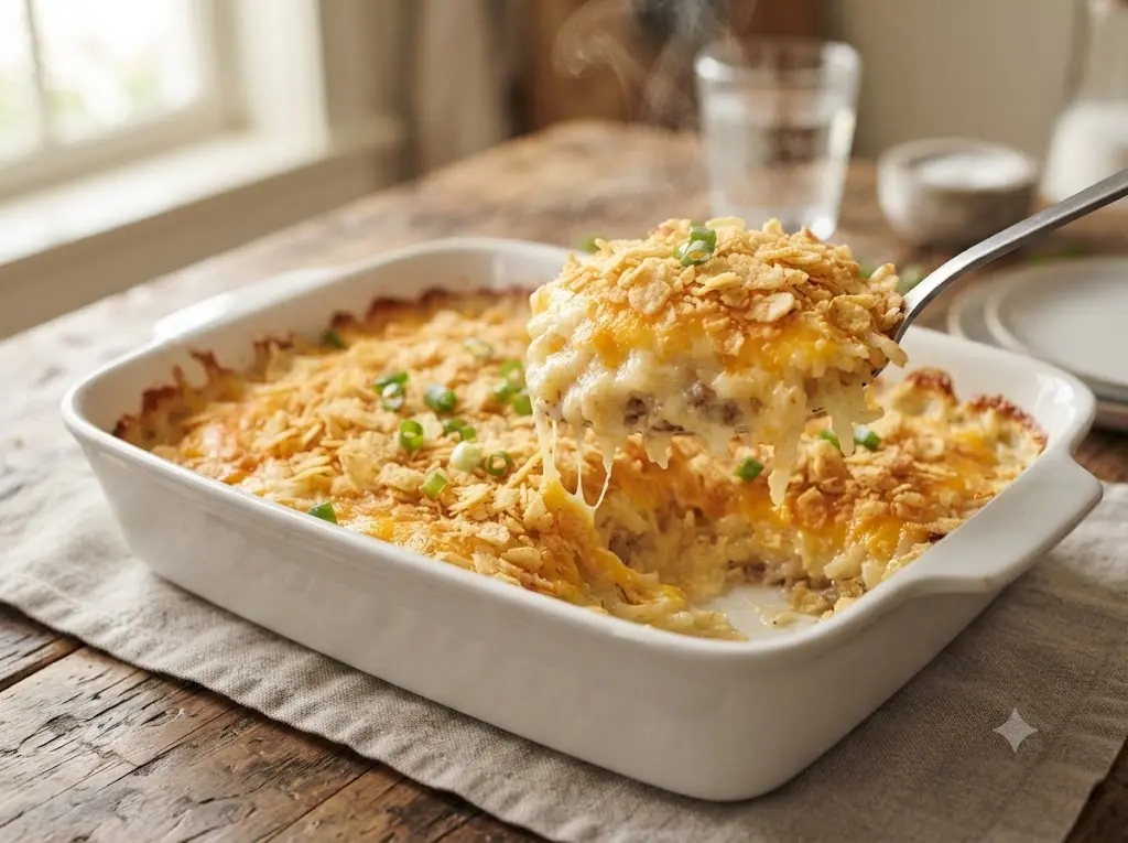 Funeral Potatoes Without Sour Cream
