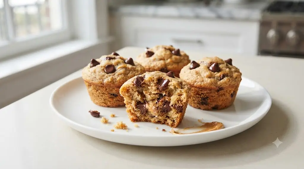 peanut butter chocolate chip muffins
