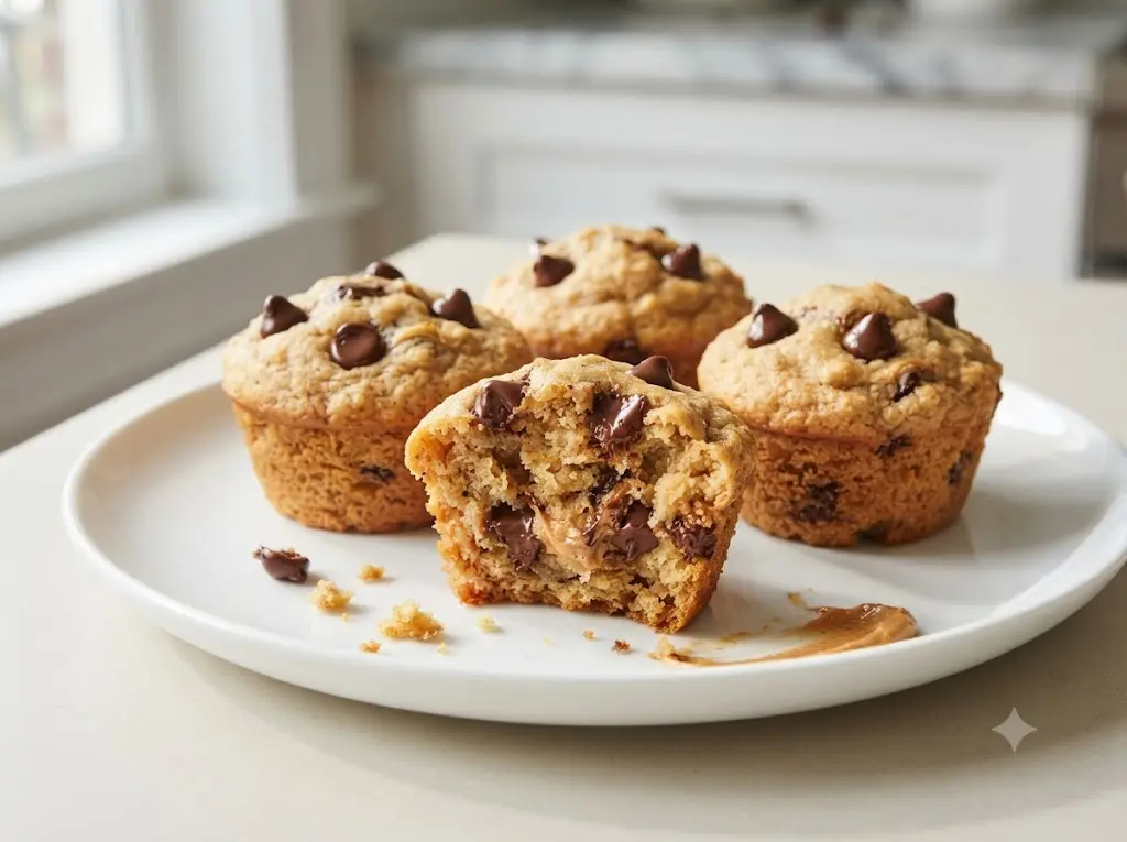 Peanut Butter Chocolate Chip Muffins