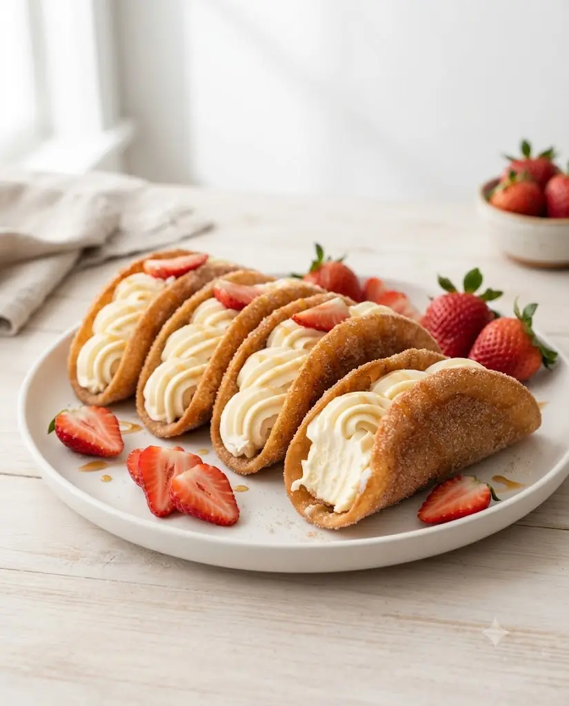 Churro Cheesecake Tacos