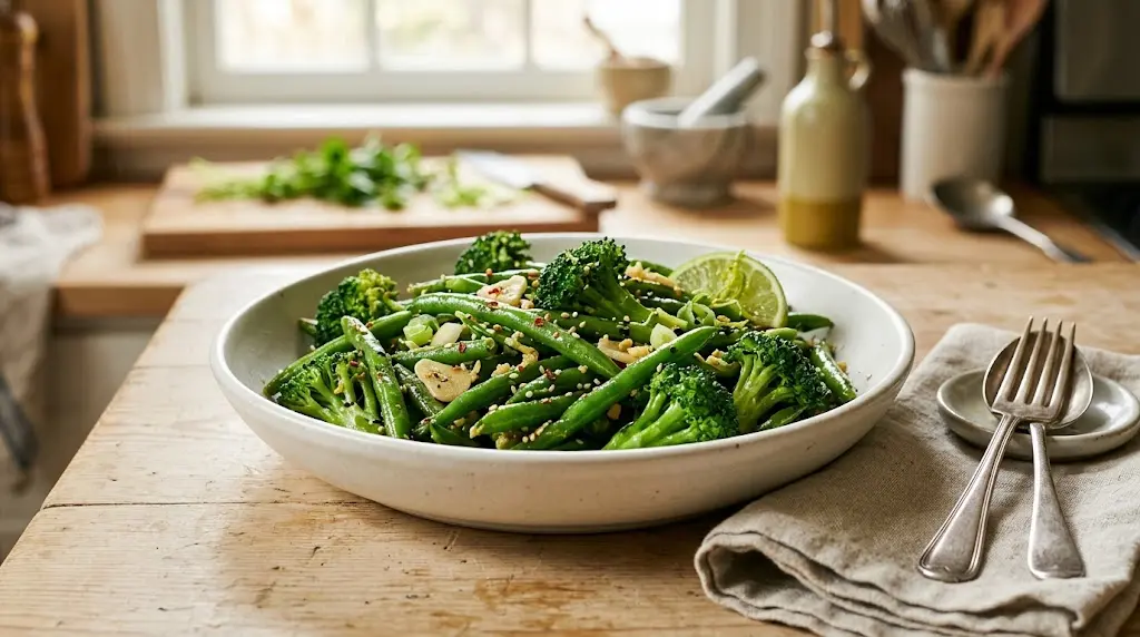 Green Beans and Broccoli Recipe